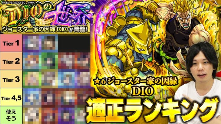 【動画まとめ】【モンスト】承太郎は文句なしのTier1だけど、あの限定キャラ達が大暴れ！？SSの撃ち方を理解するとラスゲ攻略がかなり楽になる！超究極『ハイDIO』適正Tierランキング！【ジョジョコラボ】【しろ】