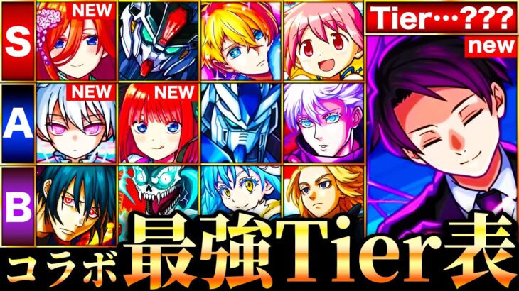 【動画まとめ】【モンスト】夜桜さんち参戦！新環境コラボ最強キャラランキングTOP30《Tier表》《夜桜さんちの大作戦コラボ》