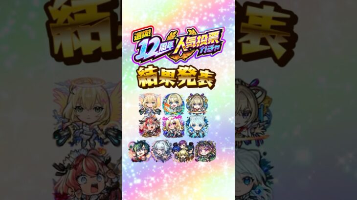 【モンスト動画】【モンスト12周年】「選抜！12周年人気投票ガチャ」結果発表〜！【モンスト公式】